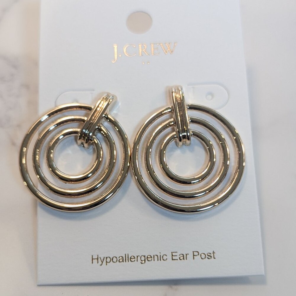 J.Crew Factory Gold Circle-hoop Earrings
